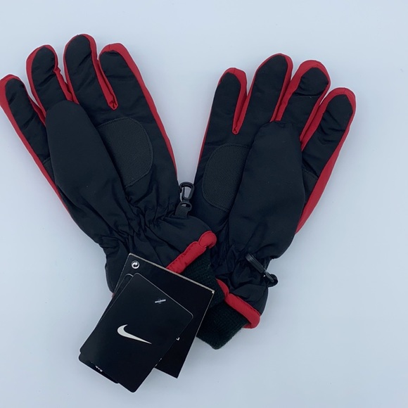 BOYS NIKE THINSULATE INSULATION GLOVES YOUTH RED BLACK - Picture 5 of 13
